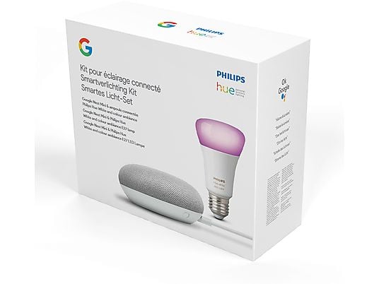 GOOGLE NEST Nest Mini en Philips Hue E27-lamp