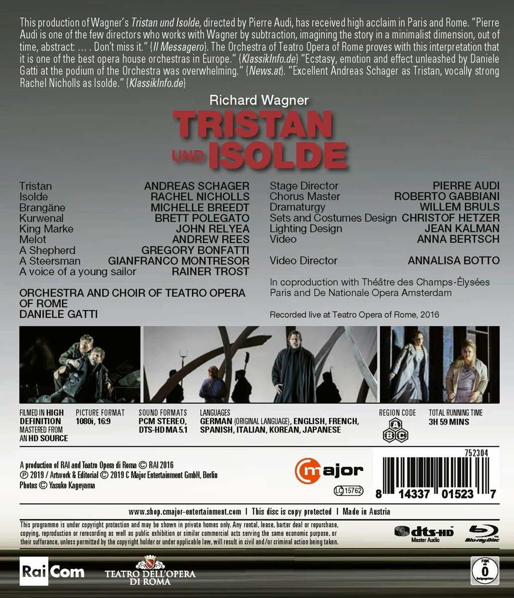 Andreas Schager, Rachel Nicholls, und - Gatti Daniele Isolde John Relyea, [Blu-ray] - (Blu-ray) Tristan