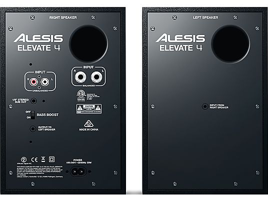 ALESIS Elevate 4 - Paire d'enceintes de monitoring actives (Noir)