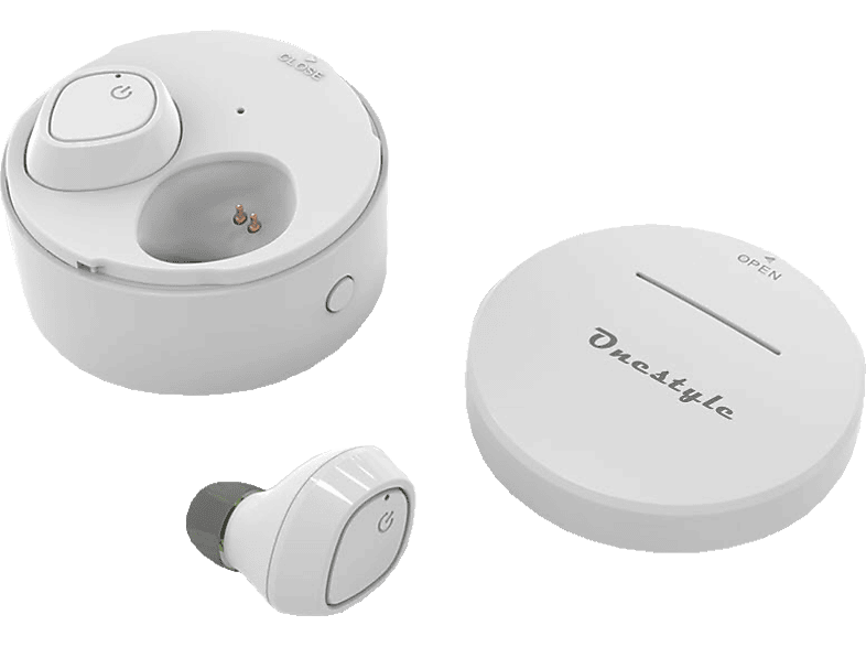 CORN TECHNOLOGY Weiß Onestyle TWS-BT-V8, In-ear Bluetooth Kopfhörer