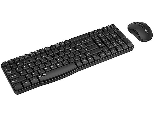 RAPOO X1800S  - Tastatur & Maus (Schwarz)