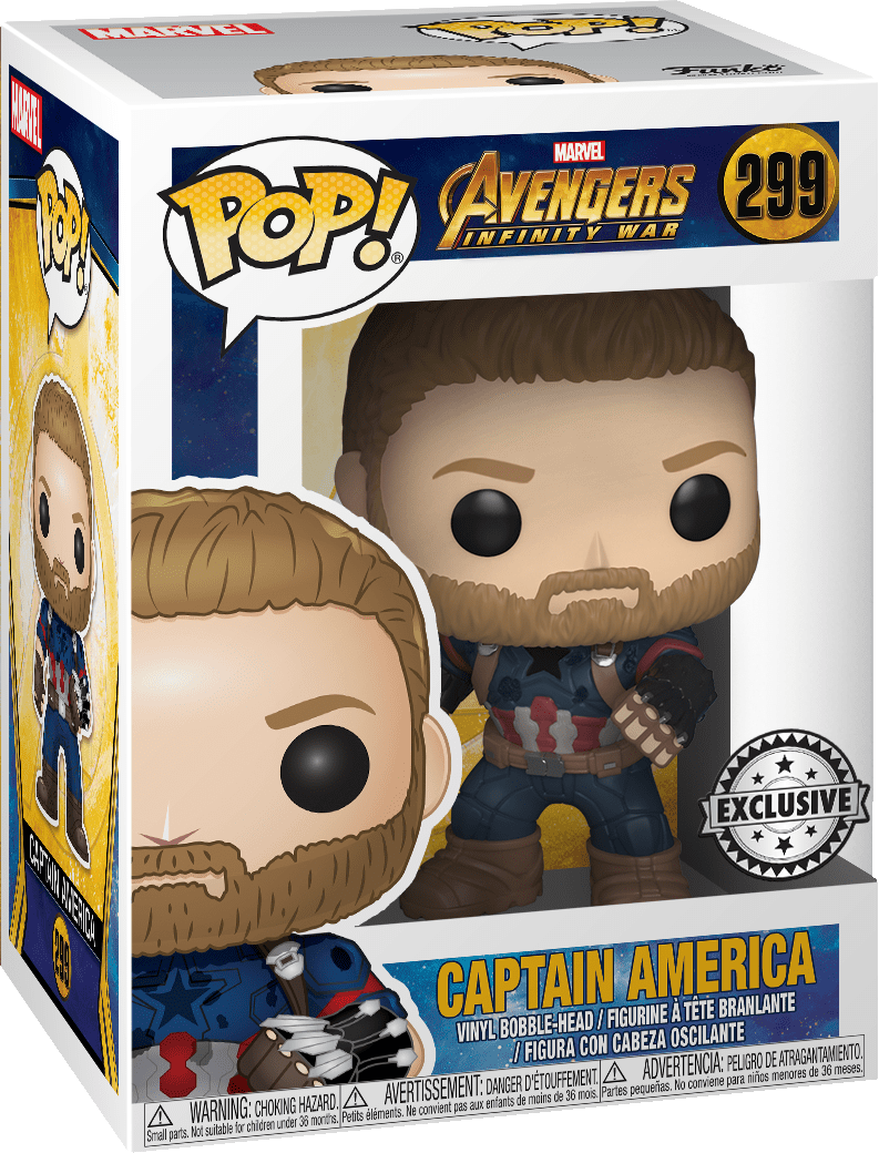 FUNKO POP! Bobble: Avengers: Infinity War: Captain America without Shield - Sammelfigur (Mehrfarbig)