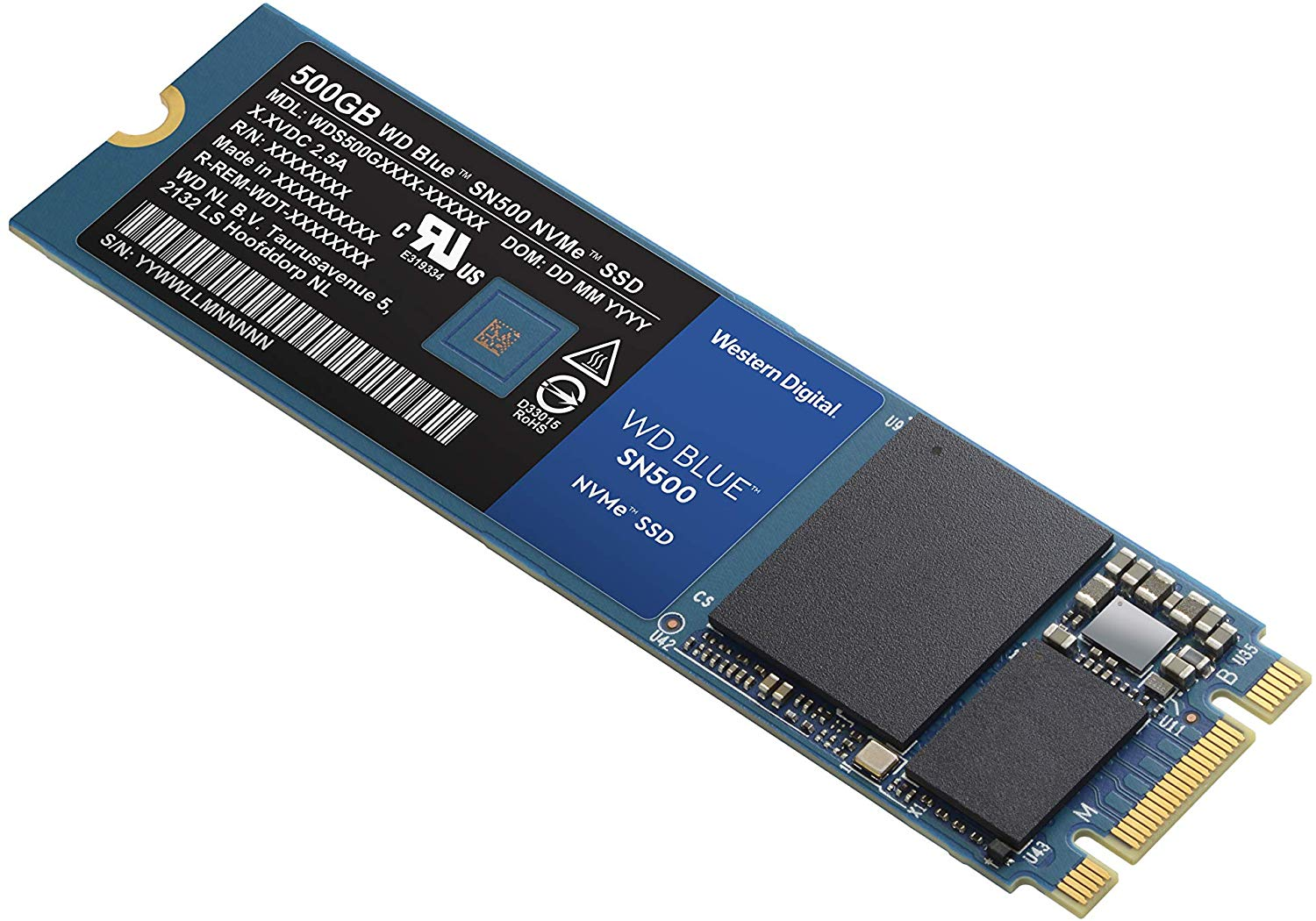 Disco duro SSD 500 GB -   Western Digital SN500, 1700 MB/s, 1700 MB/s