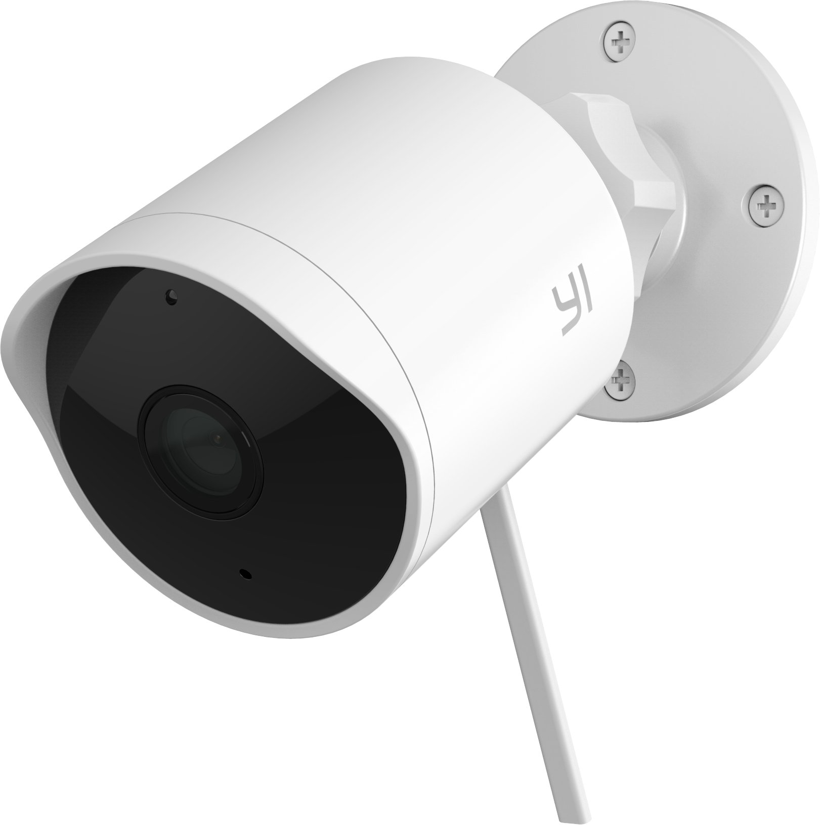 YI TECHNOLOGY YI Outdoor Camera 1080p, Weiß (H30), Sicherheitskamera (für Außen, Nachtsichtfunktion, Netzbetrieb, Schwenkbar, Neigbar, Weiß)