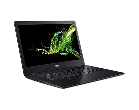 Portátil - Acer Aspire 3 A317-51K-30Z9, 17.3" HD+, Intel® Core™ i3-7020U, 8 GB RAM, 256 GB SSD, W10