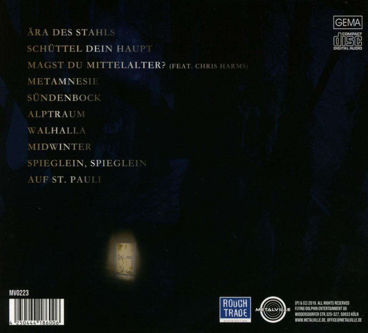 Albumcover mit dunklem Hintergrund. Text ist weiß, mit etwas gelbem Text und einem Compact Disc Logo.