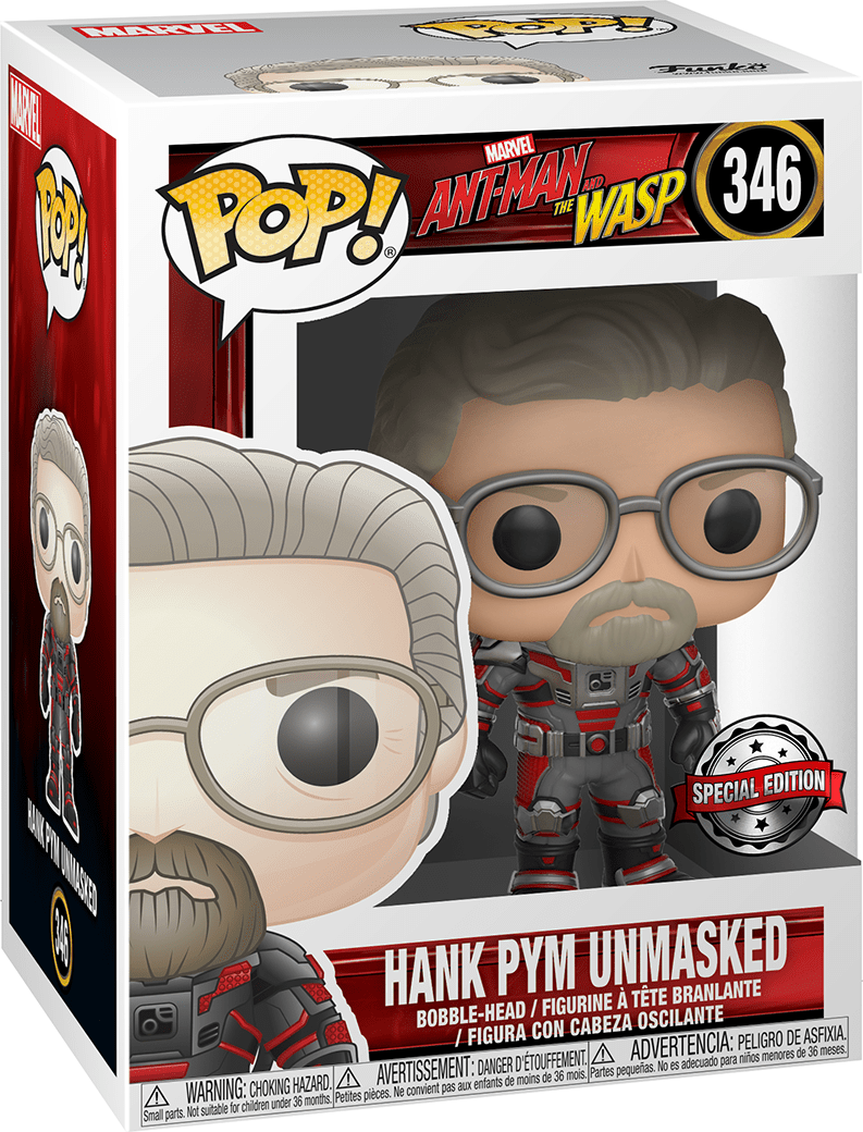 FUNKO POP! Bobble: Ant-Man and The Wasp: Hank Pym Unmasked - Sammelfigur (Mehrfarbig)