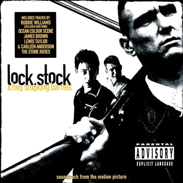 Album borító: Három férfi, egyikük baseball ütőt tart, sötét környezetben. Szöveg: Lock, Stock & Two Smoking Barrels.