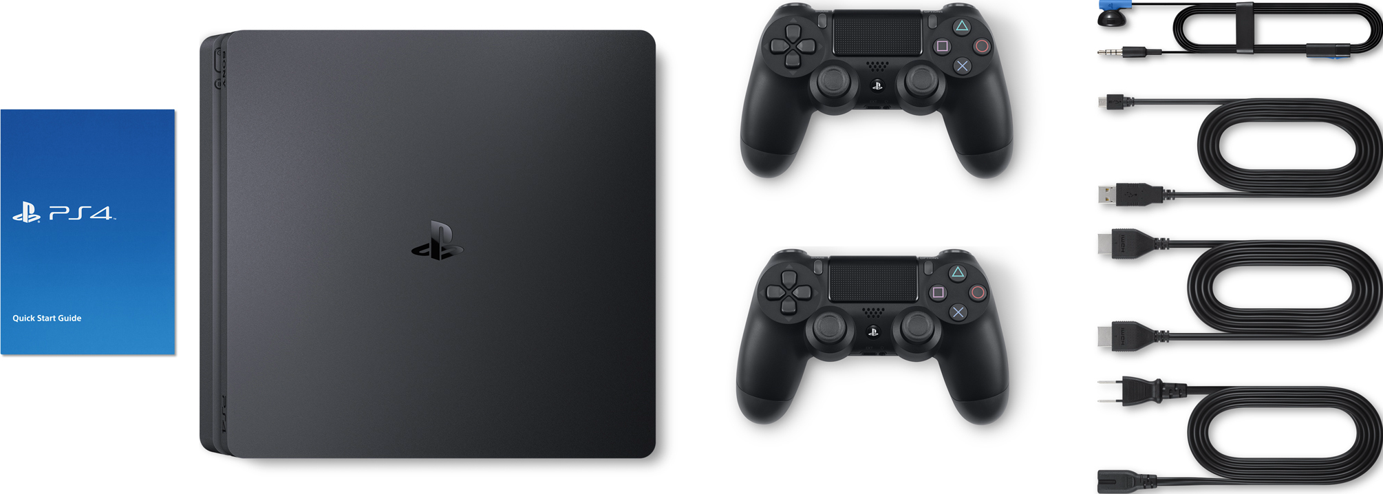 PlayStation 4 Slim 500GB + 2 Controller - Fortnite Neo Versa Bundle - Spielekonsole - Jet Black