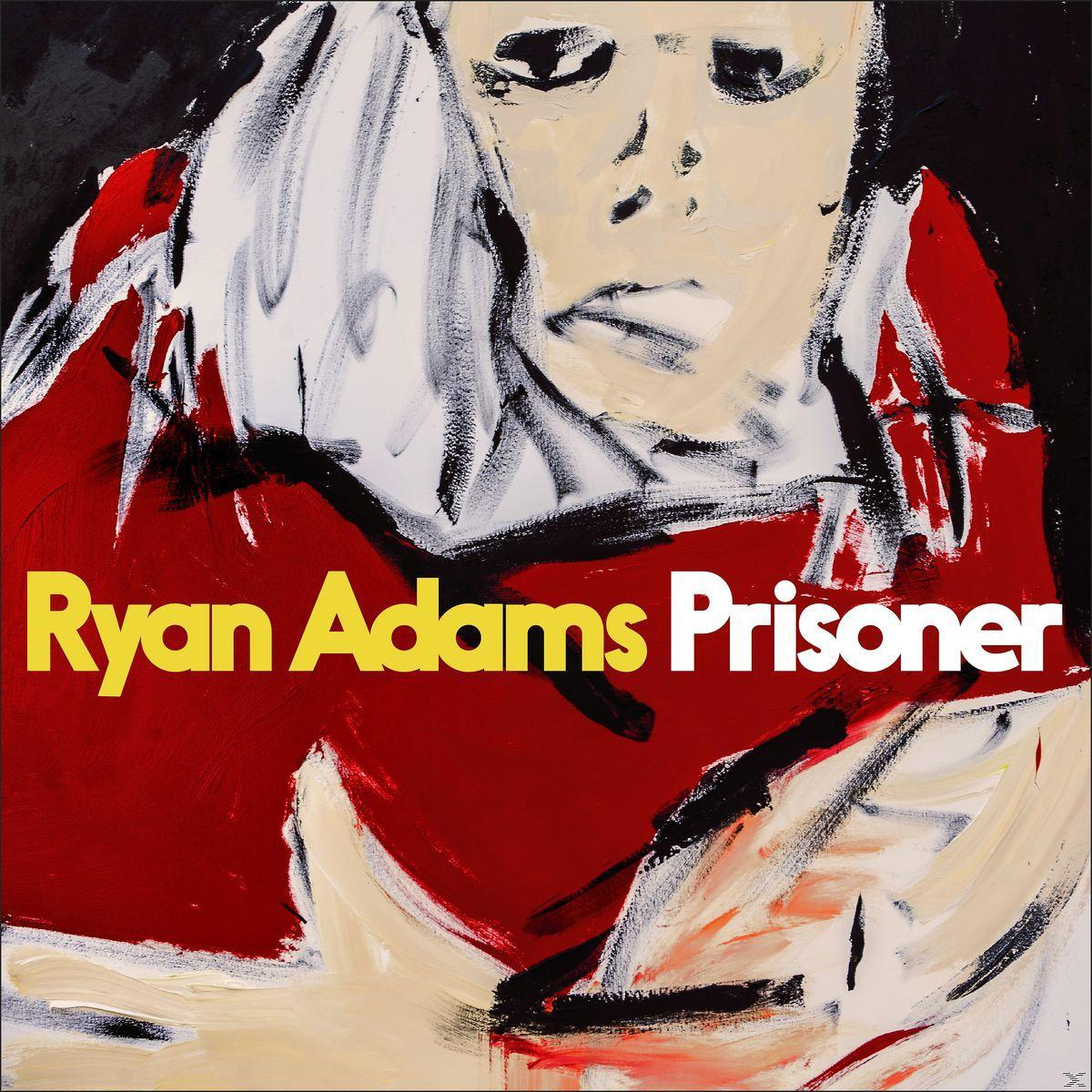 Album borító: Egy férfi arcának és mellkasának festménye piros és fehér színben. Szöveg: Ryan Adams Prisoner.