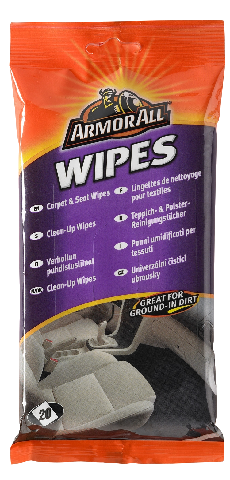 ARMOR ALL Kárpittisztító kendő, 20 db/tasak