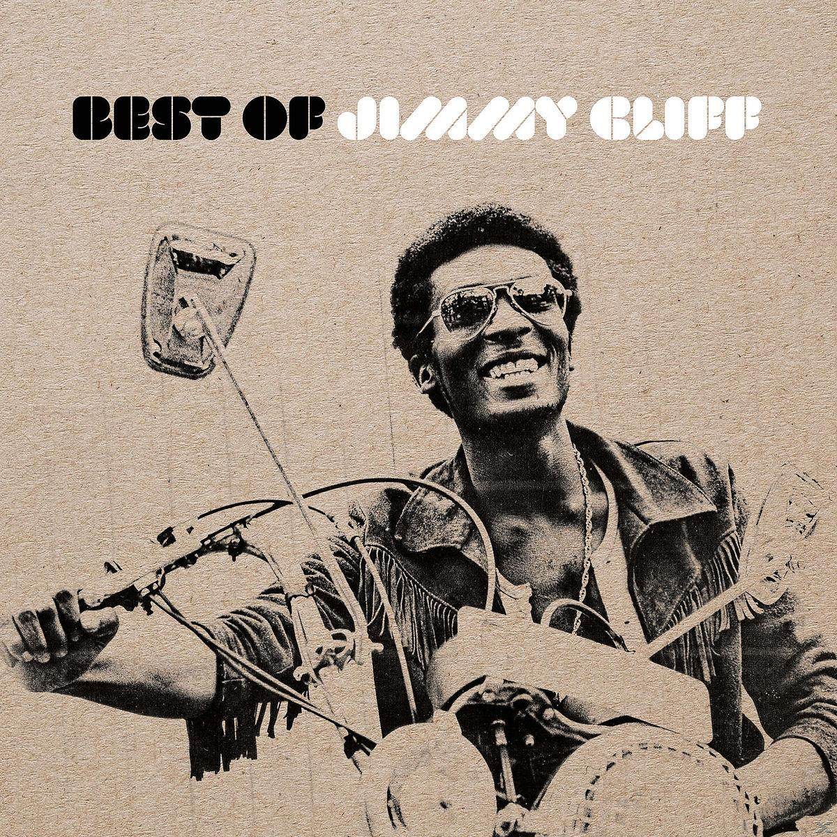 Album borító: Jimmy Cliff motorkerékpáron, mosolyog. Cím: Best of Jimmy Cliff.