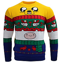 NUMSKULL Adventure Time: Finn & Jake Xmas Pullover XXL Strickpullover, Mehrfarbig