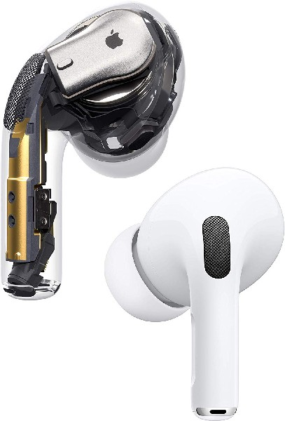 AirPods Pro blancos de Apple, un corte.