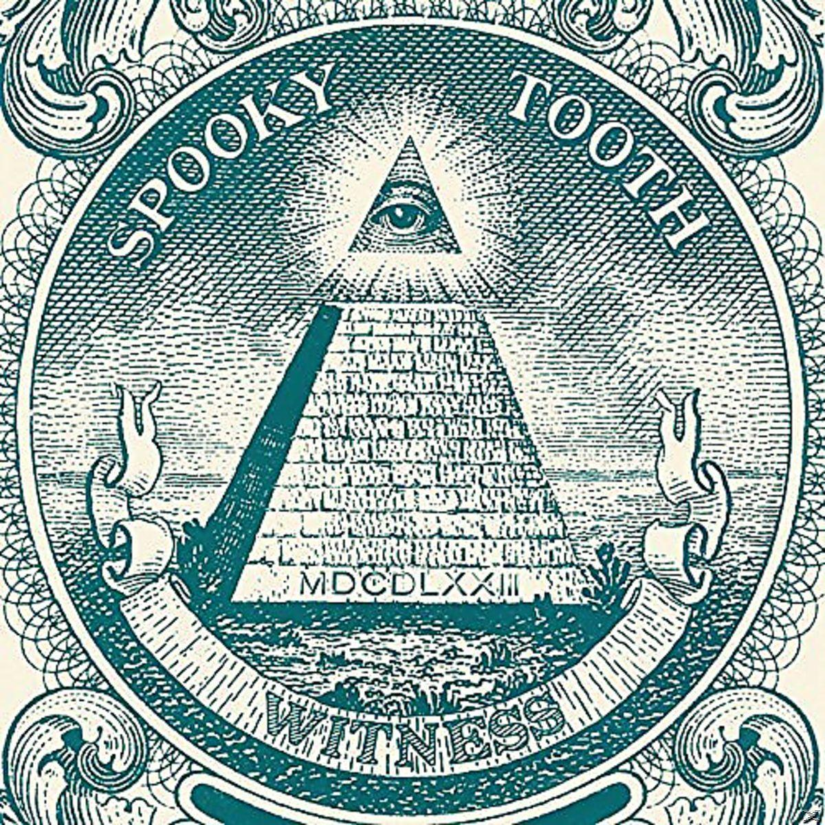 Albumcover: Spooky Tooth, ein Auge in einem Dreieck mit Text und dekorativem Rand.