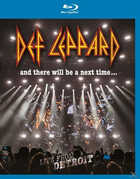 Def Leppard Blu-ray Cover, Live From Detroit. Zeigt Bühne und Publikum.