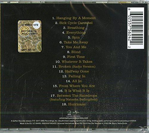 CD-Hülle mit Titelliste und Text auf der Hülle.