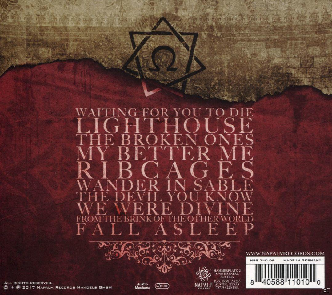 Albumcover mit einer Liste von Songtiteln. Ein Schwarz-Weiß-Hintergrund mit einem Stern oben links.