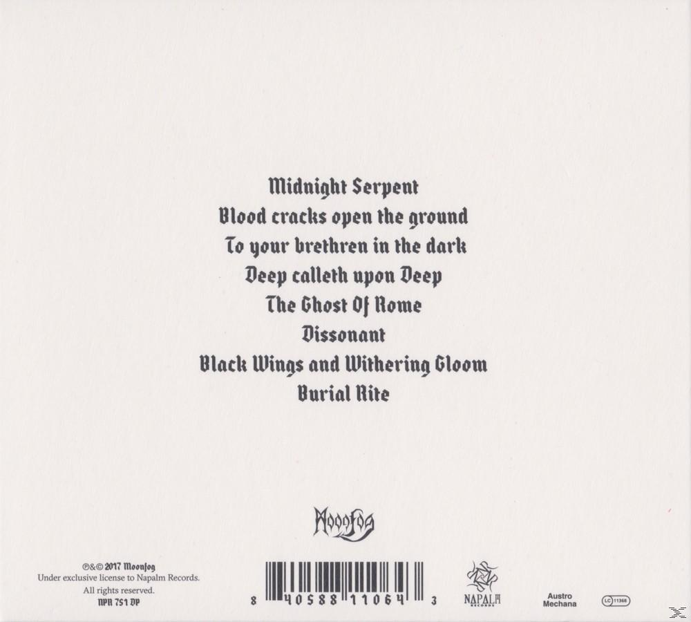 CD-Cover mit Texten, einem Logo und einer Liste von Songtiteln.