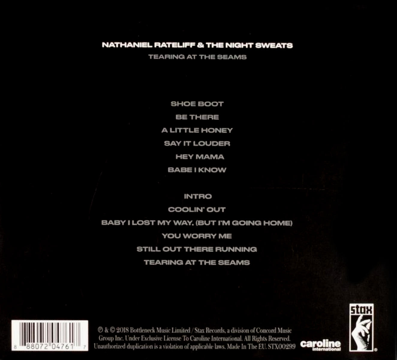 Nathaniel Rateliff, The Night Sweats - TEARING AT THE SEAMS  - (CD)