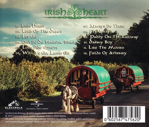 Rückseite der CD-Hülle mit Trackliste, eine ländliche Szene mit Pferdewagen.