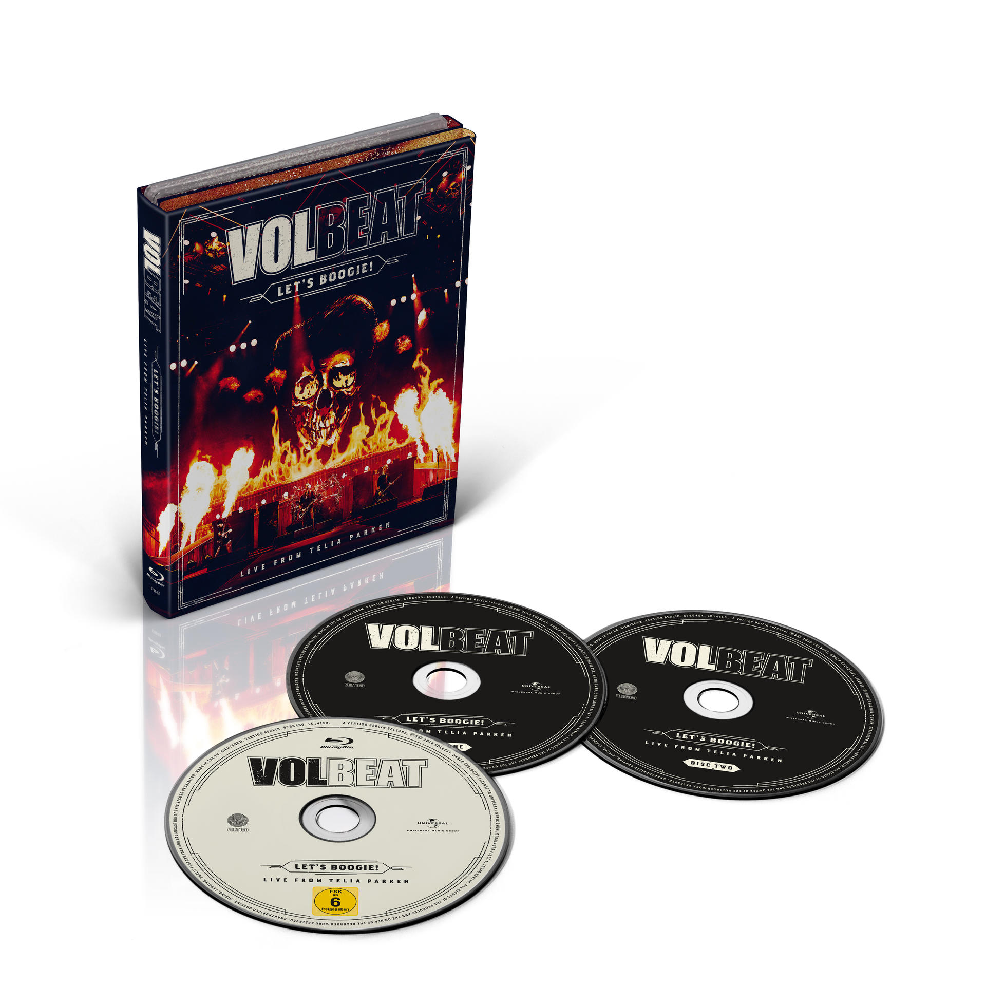 Volbeat - Let's Boogie! Live from Telia Parken (3 Disks)  - (CD + DVD Video)