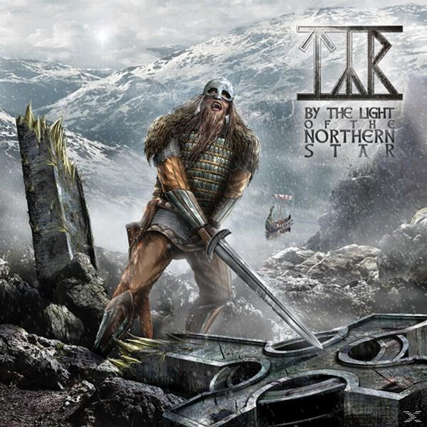 Egy viking harcos kardot tart. Havas hegyek és egy hosszúhajó a háttérben. Az album címe látható.