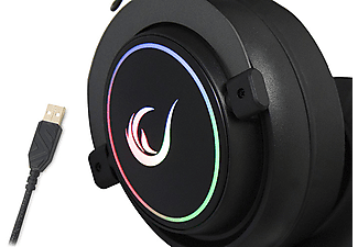 RAMPAGE RM-K11 X-NOVA Siyah 7,1 Usb Surround RGB Ledli Gaming Oyuncu Mikrofonlu Kablolu Kulaklık Siyah_2