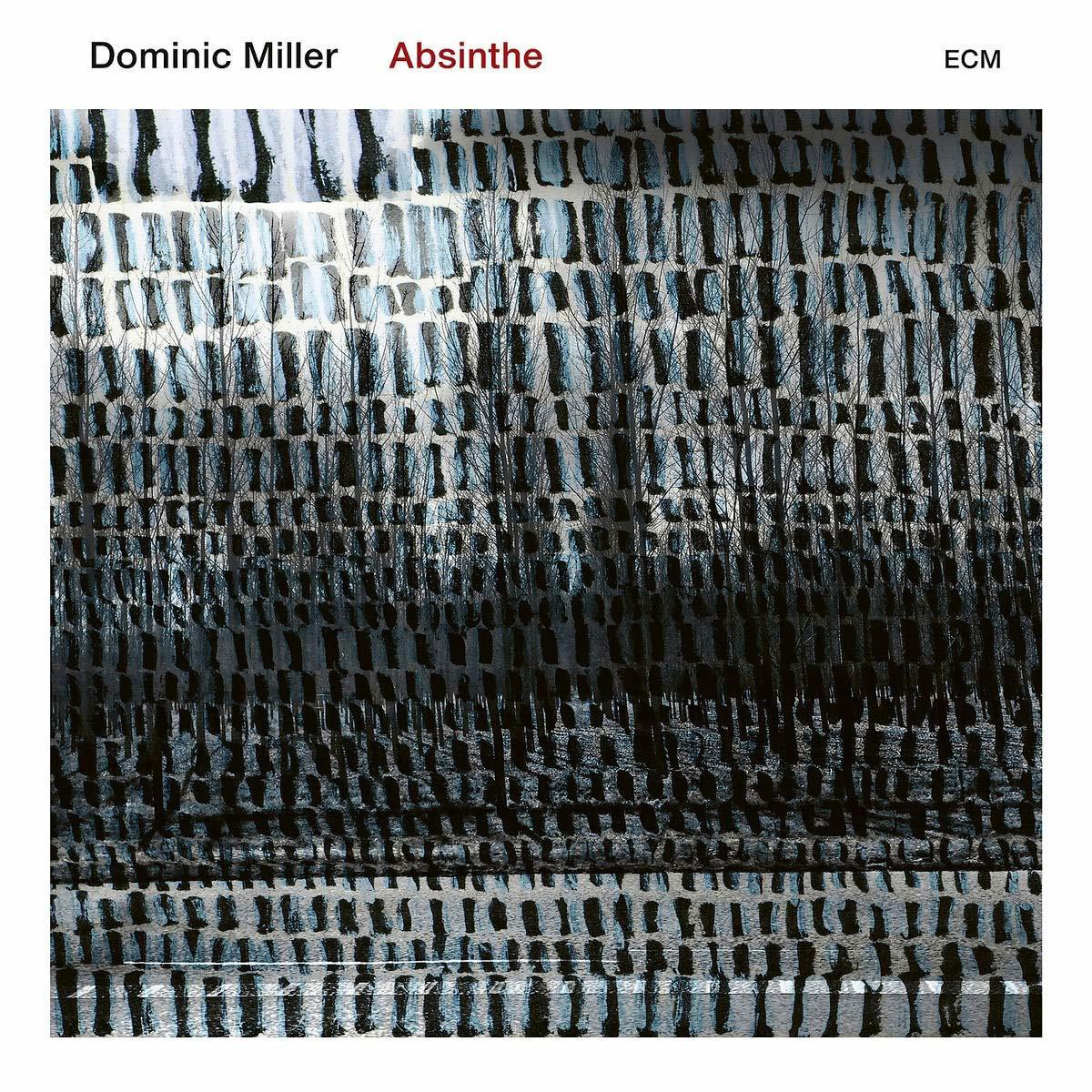 Dominic Millers Absinthe Albumcover mit strukturiertem, abstraktem Design.