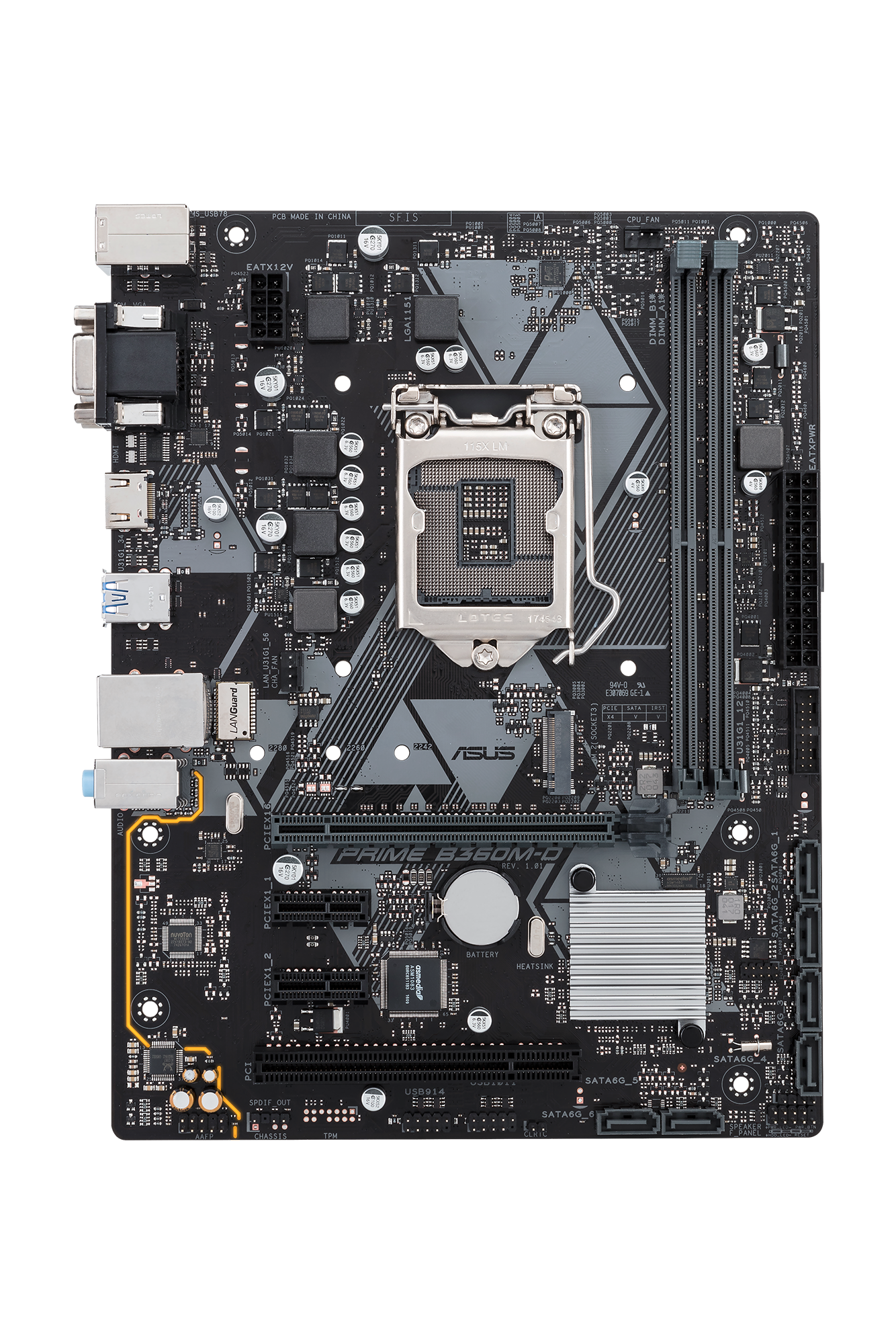 ASUS Prime B360M-D (90MB0XP0-M0EAY0) Mainboard Schwarz
