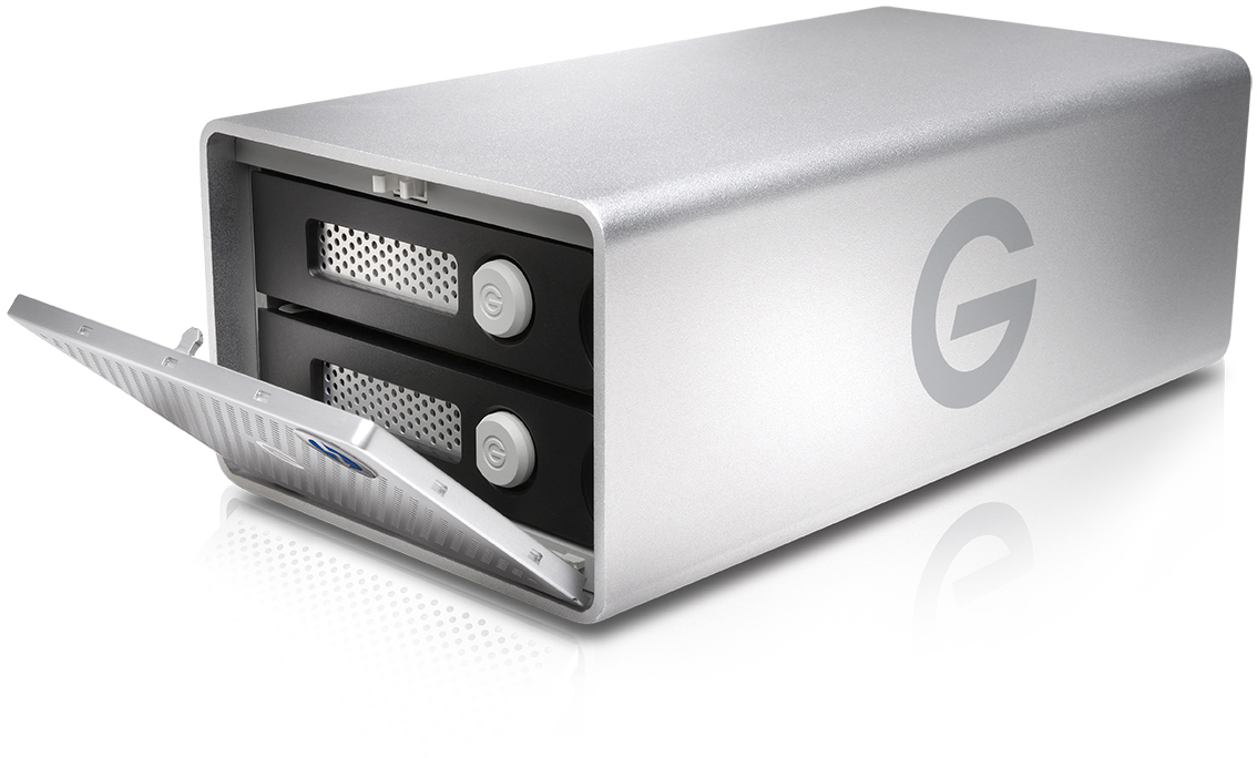 G-TECHNOLOGY G-RAID™ mit Thunderbolt™ 3 Festplatte, 28 TB HDD, extern, Silber
