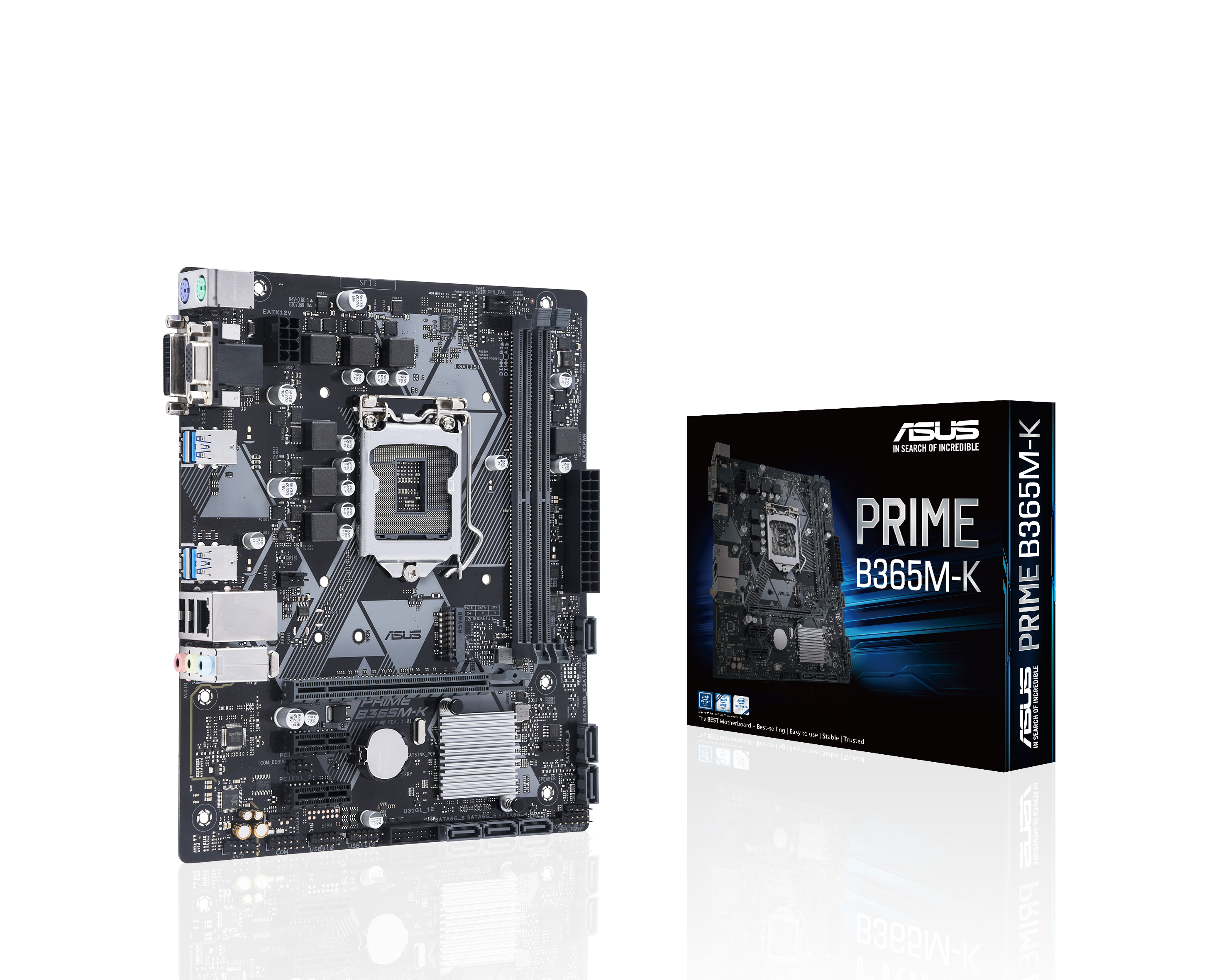 ASUS 90MB10M0-M0EAY0 PRIME B365M-K Mainboard Schwarz