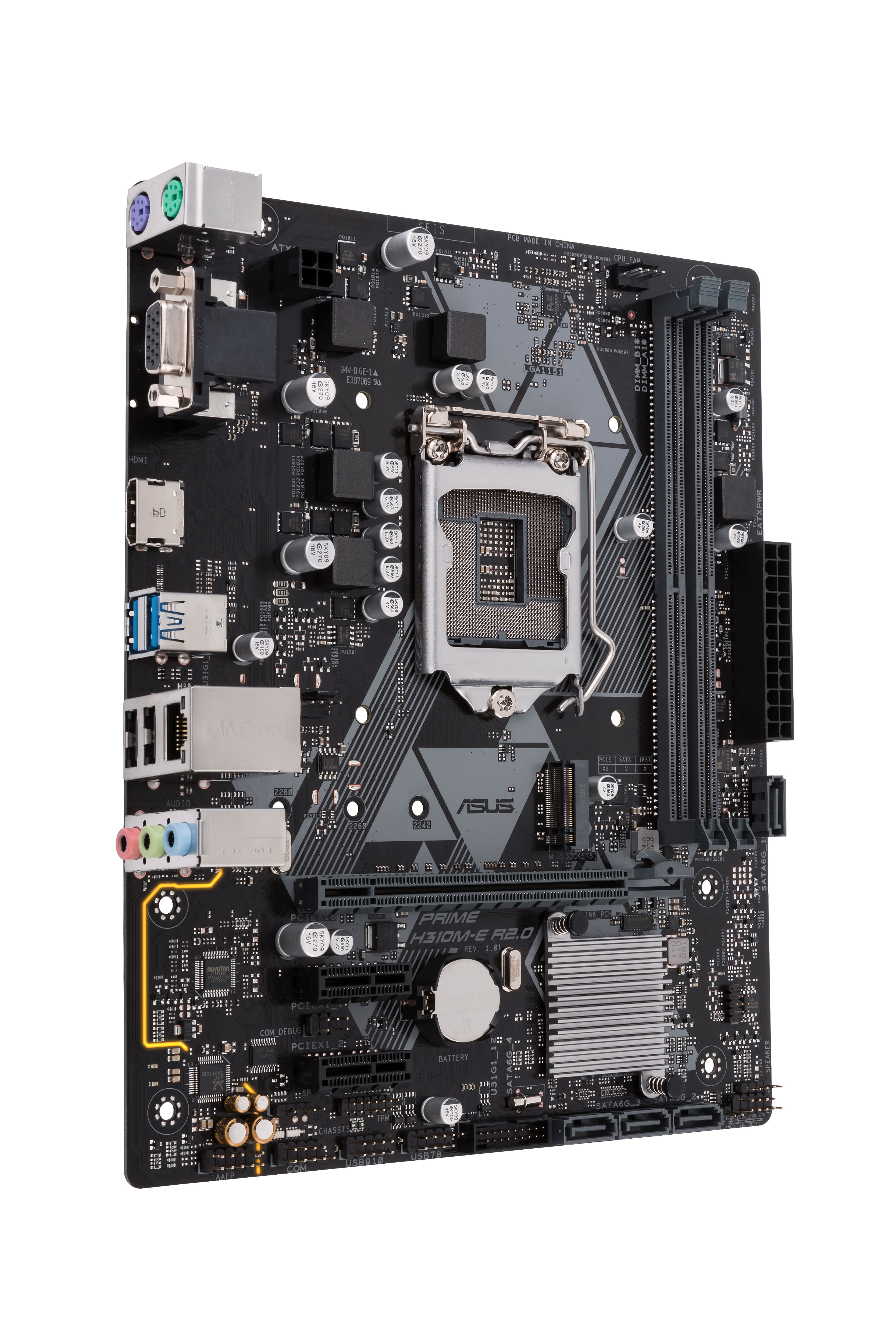 ASUS 90MB0Z20-M0EAY0 PRIME H310M-E R2.0 Mainboard Schwarz