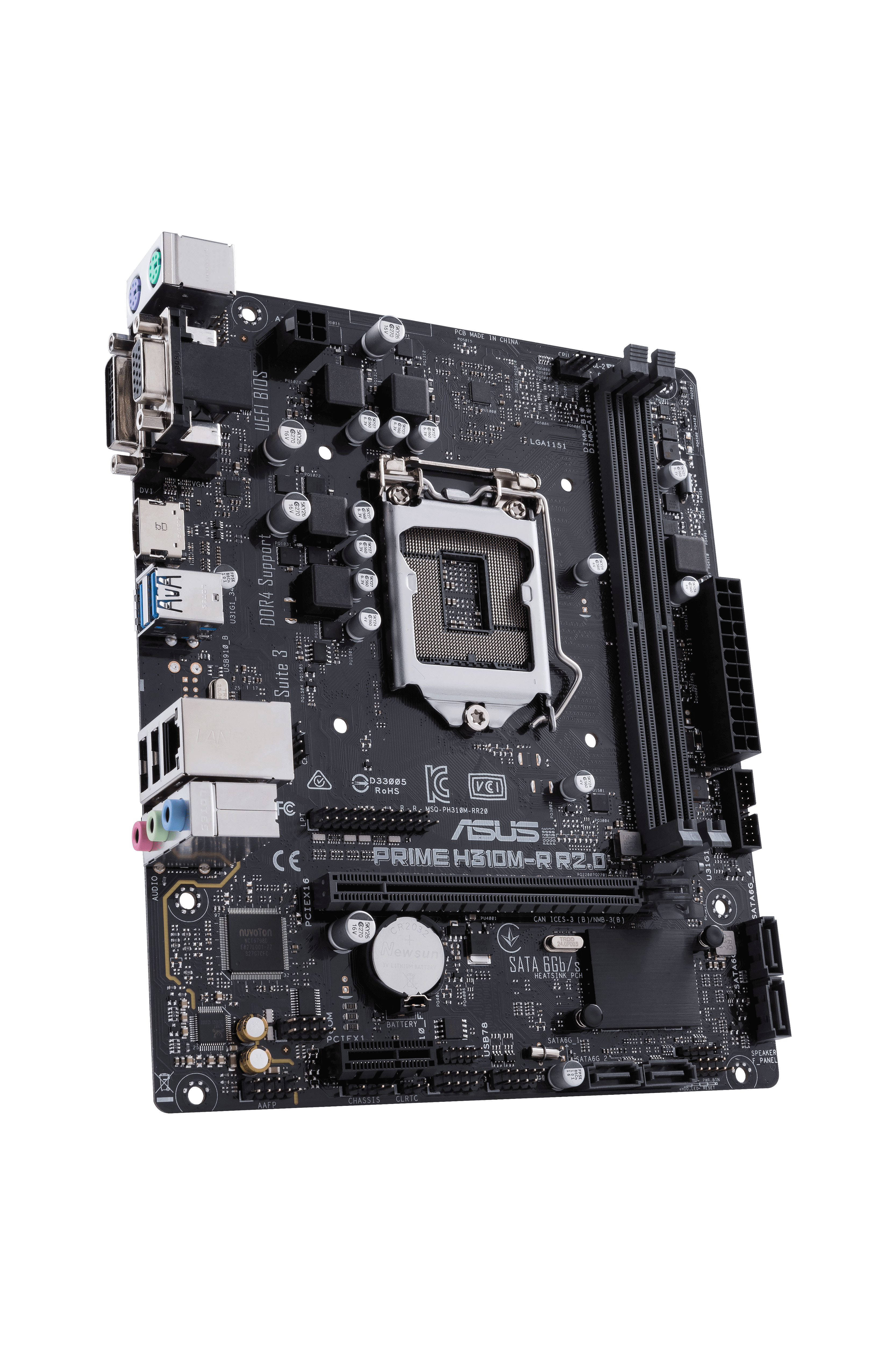 ASUS Prime H310M-R 2.0 (90MB0YL0-M0ECY0) Mainboard Schwarz