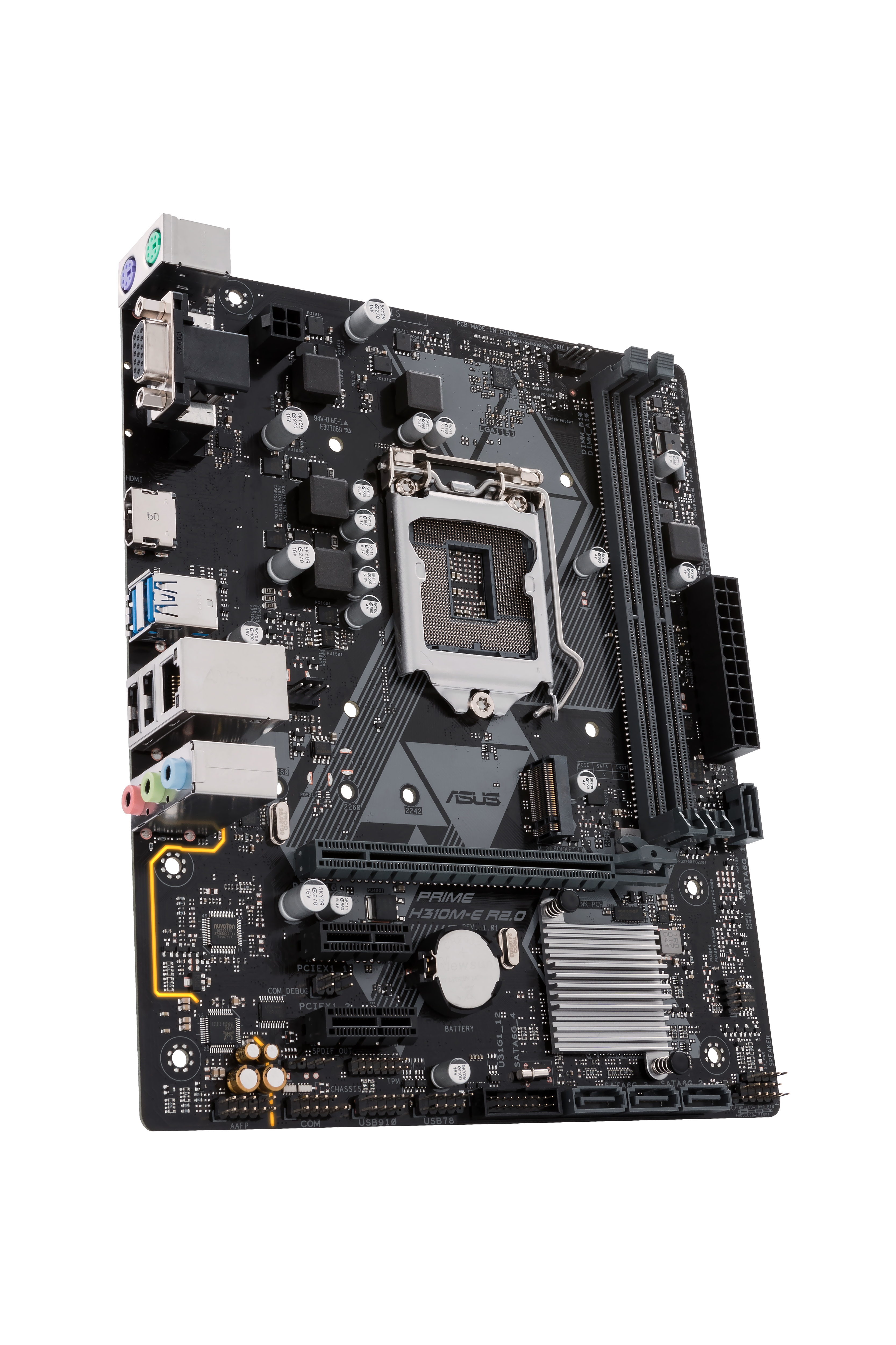 ASUS 90MB0Z20-M0EAY0 PRIME H310M-E R2.0 Mainboard Schwarz