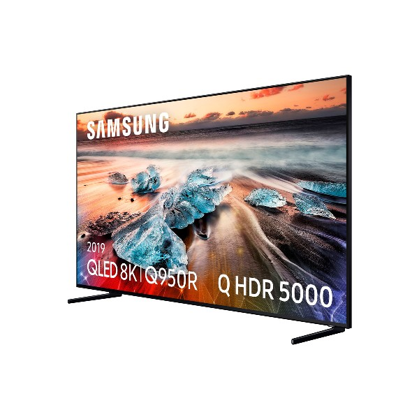 TV QLED 75" -  Samsung QE75Q950RBTXXC, 60 W, UHD 8K, Quantum Processor 8K, HDR, Smart TV, Negro