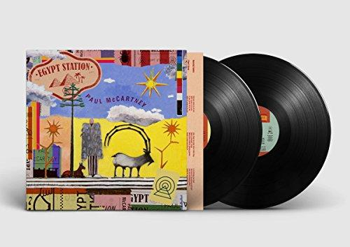 Paul McCartney Egypt Station albuma. Két bakelit lemez a tok mellett.