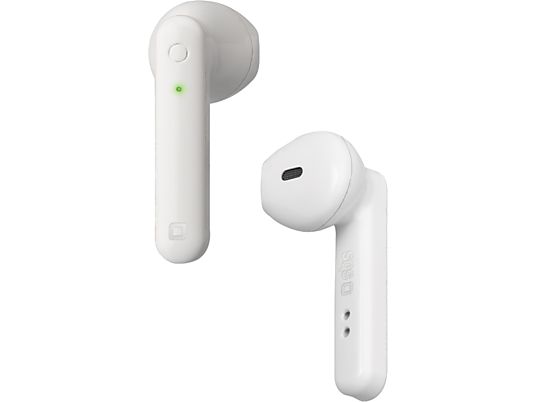 SBS Twin Buds - Auricolari True Wireless (In-ear, Bianco)