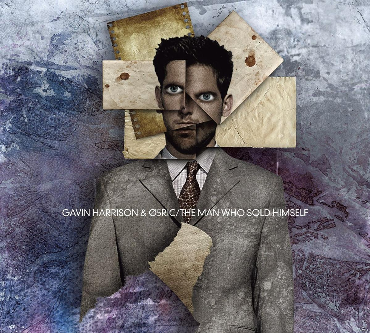 Ein Albumcover mit einem fragmentierten Gesicht und einem Mann im Anzug.