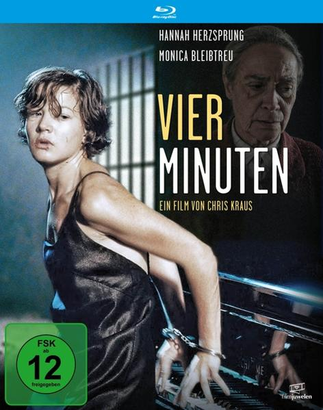 Filmplakat. Frau mit Handschellen am Klavier, mit einer anderen Person im Hintergrund.
