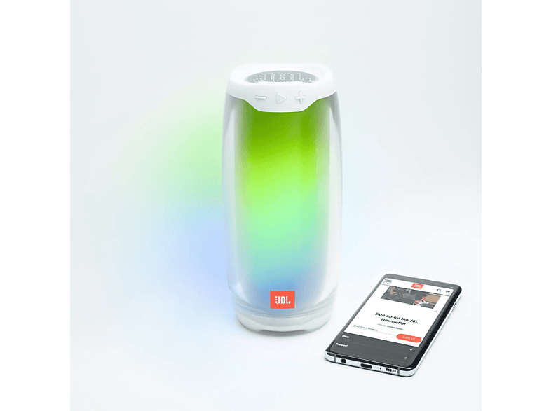 JBL Pulse 4 Bluetooth Hoparlör Beyaz Fiyat & Özellik | MediaMarkt