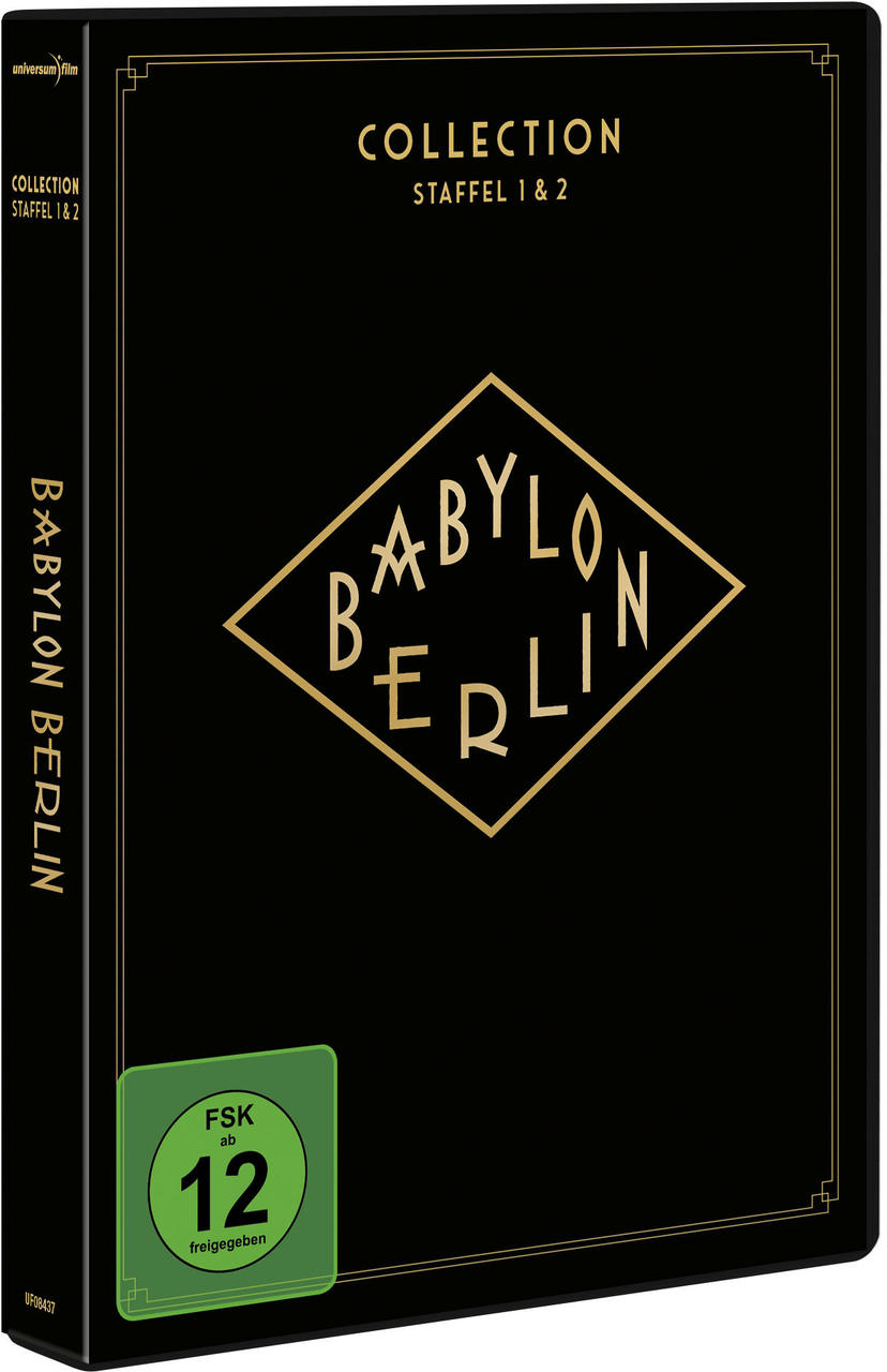 Schwarze DVD-Hülle mit Text und einem grünen Bewertungsaufkleber.