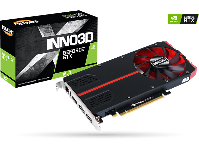Grafikkarte INNO3D GeForce® GTX 1650 Single Slot 4GB (N16501-04D5 ...
