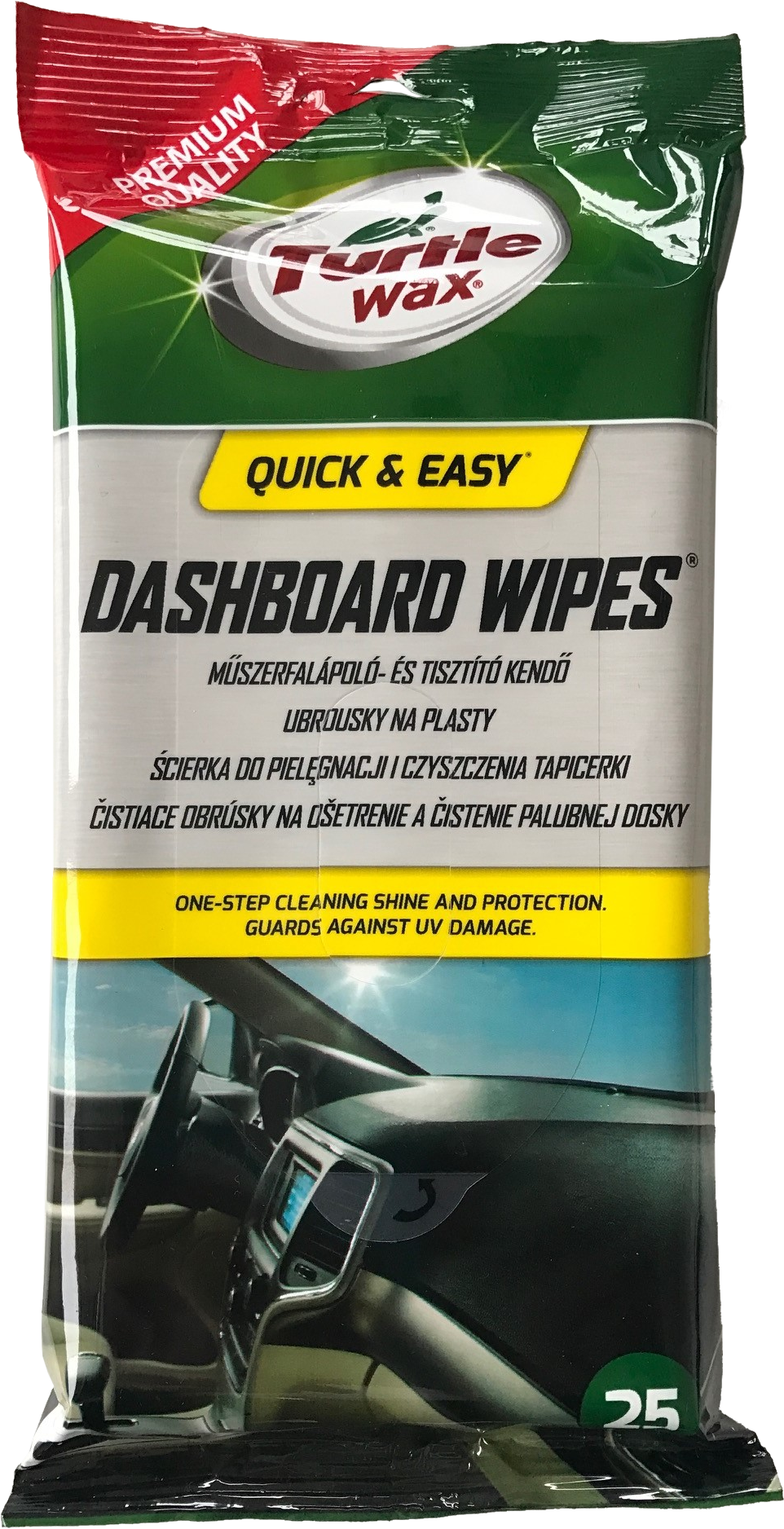 TURTLE WAX Műszerfalápoló kendő, 25 db