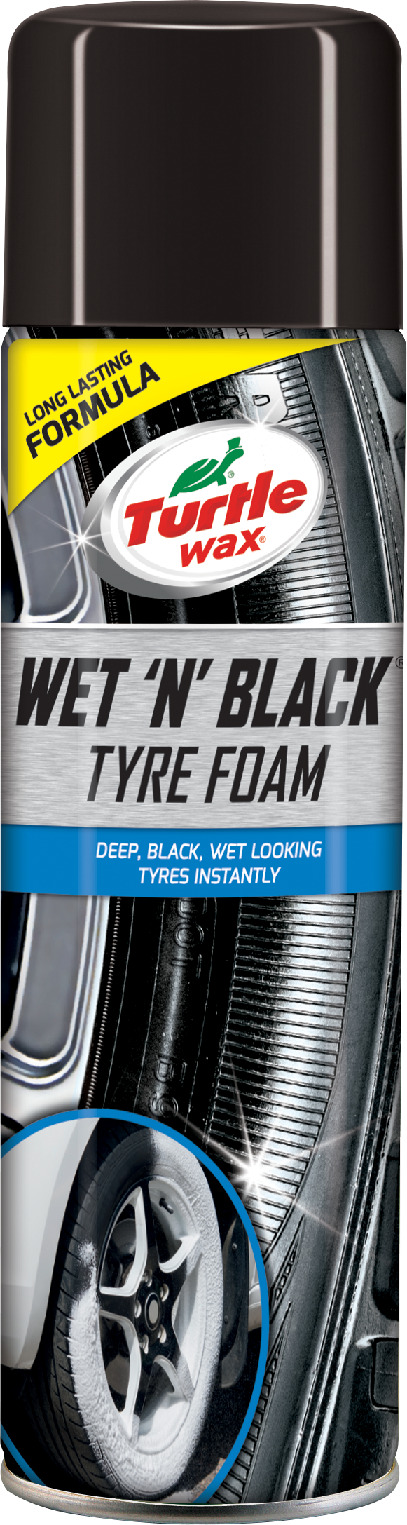 TURTLE WAX GL Wet N Black gumiápoló aerosol, 500 ml