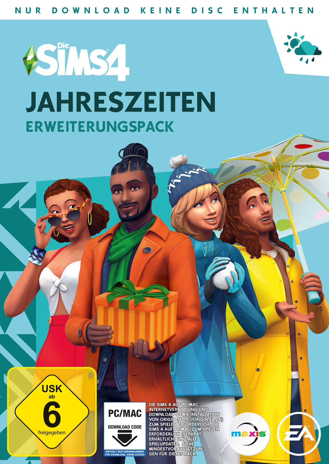 Die Sims - 4 Jahreszeiten (Code in der Box) - [PC]