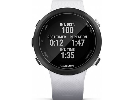 GARMIN Swim 2 - Smartwatch GPS per il nuoto (Bianco/Argento)