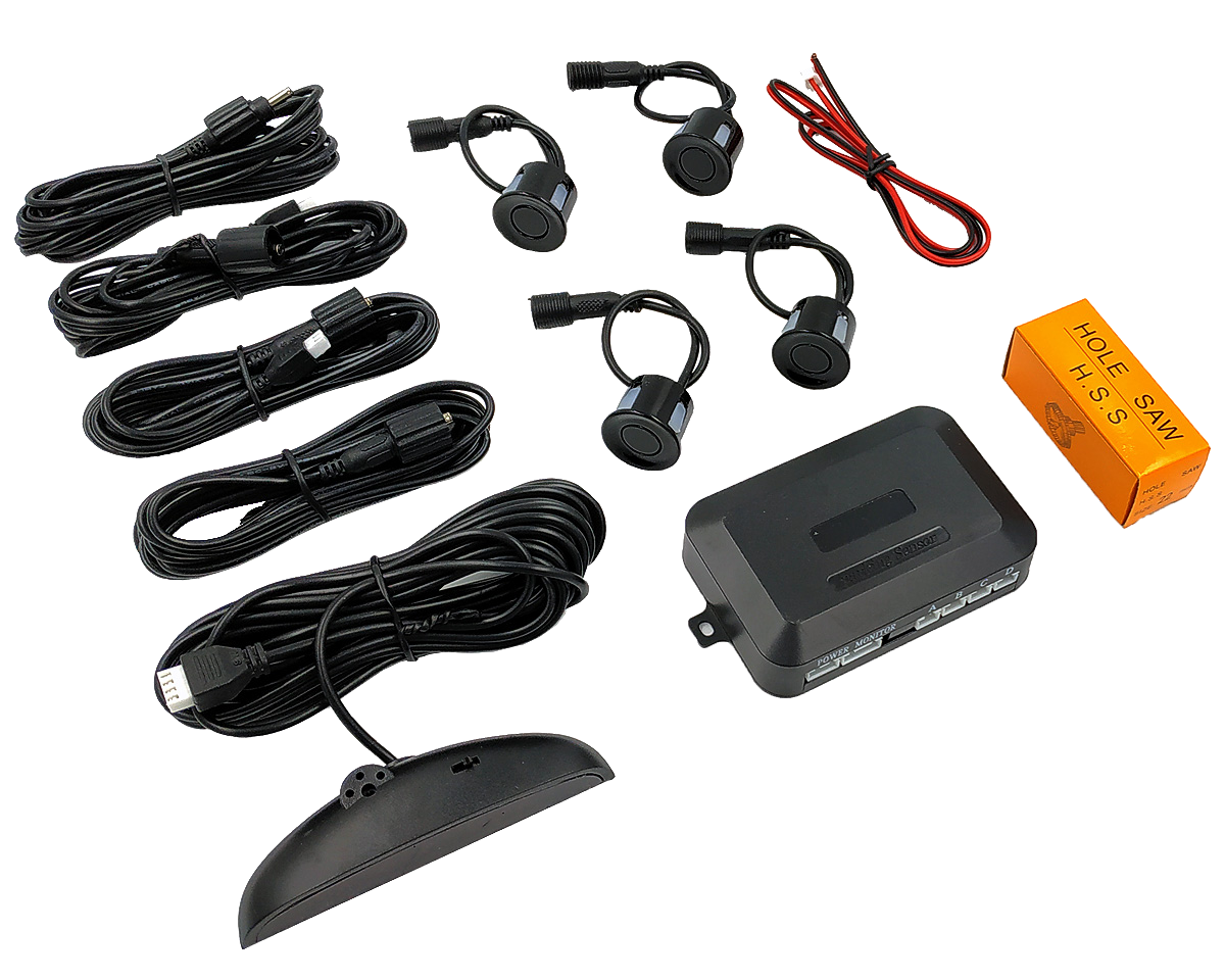 HOMASITA 72CP5B 4 szenzoros tolatóradar LCD kijelzővel