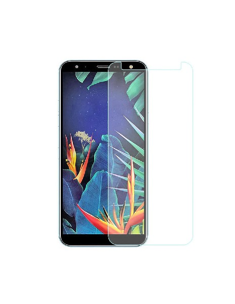 Funda + protector - Muvit MUPAK0432, Para LG K40, Flexible, Anti rayaduras, Vidrio templado, Transparente