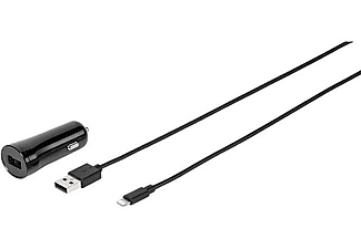 USB para coche | Vivanco CCLIGHTN24ABK, Cable Lightning-USB, Para Apple iPhone, Negro